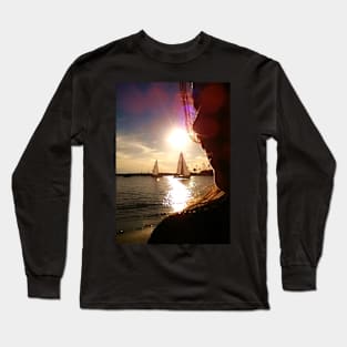 Sailboats at Sunset Long Sleeve T-Shirt